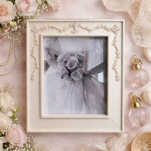 PICTURE FRAME Cream Botanical Vintage Shabby Chic Farmhouse French Country Decor